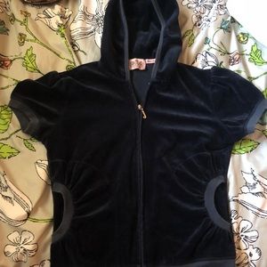 Juicy couture short sleeve zip sweater